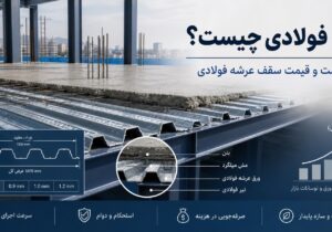 عرشه فولادی چیست؟ ابعاد، ضخامت و قیمت سقف عرشه فولادی